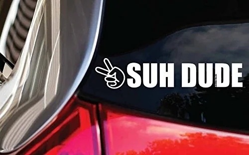 SUH DUDE Vinyl window Decal Sticker 8&quot x 1.6&quot each waterproof 8 year life will not fade easy to install | Игрушки и хобби