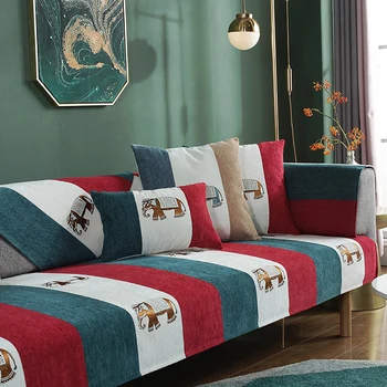 

Lychee Elephant Printed Slipcover Polyester Pets Cats Anti-slip Mat Sofa Seat Cover Home Furniture Protector Sofa Couch Cover