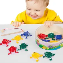 Jouet de grenouille colorée éducative facile à utiliser, jouet de grenouille sautante de bureau pour les enfants