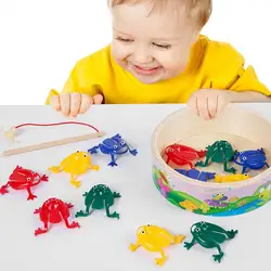 Jouet de grenouille colorée éducative facile à utiliser, jouet de grenouille sautante de bureau pour les enfants 