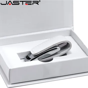 

JASTER Custom print photography logo leather usb 2.0 memory stick pendrive flash (Over 5pcs, free logo on the usb and box)