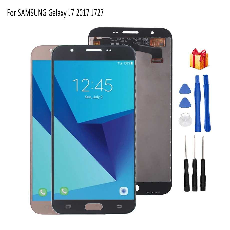 Оригинальный дисплей для SAMSUNG Galaxy J7 2017 J727 J727A J727P J727V ЖК-дисплей дигитайзер сборка