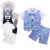 Baby Boys Clothing Set Младенческий Джентльмен Наряд Топ + Шорты Крещение Свадьба Подарок На День Рождения Костюм 2 шт. Детская Летняя Одежда Костюм