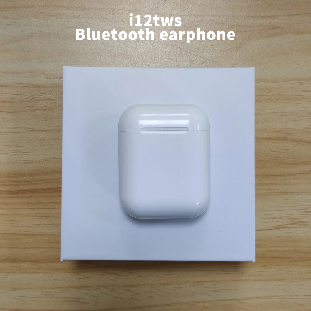i12 tws Bluetooth 5,0 Беспроводная гарнитура наушники Bluetooth Сенсорный всплывающий спортивный наушник стерео гарнитура беспроводные наушники - Цвет: i12C glossy white