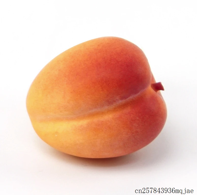 100 Pcs Artificial Fruits Plastic Fake Fruit Simulation Fake Peaches Pear Kitchen Pretend Fruit Photography Props