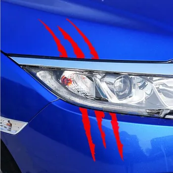 

Car styling Monster Claw Scratch Headlight Decal Stickers for Lexus gx460 rx gs300 gx470 rx300 is is250 Land Rover lr2 freelande