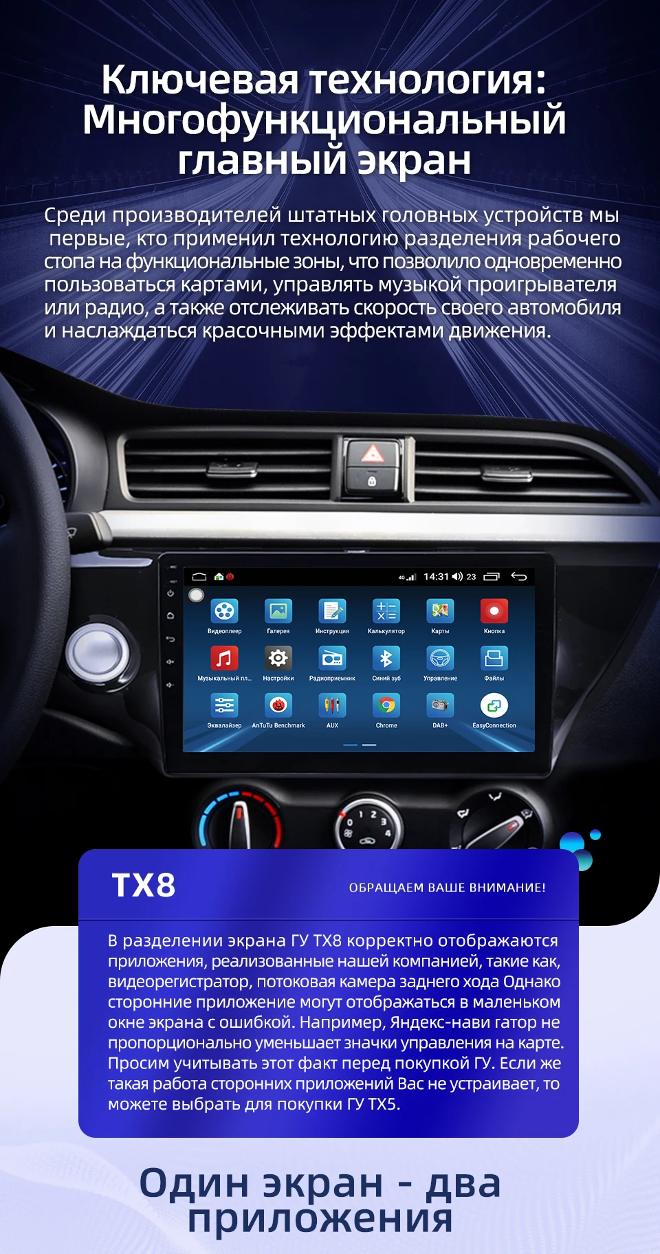 TUXIN Автомагнитола 2 Din для KIA RIO 4 Android 8,1 Автомобильный мультимедийный видео плеер 10 дюймов сенсорный экран gps навигация без DVD