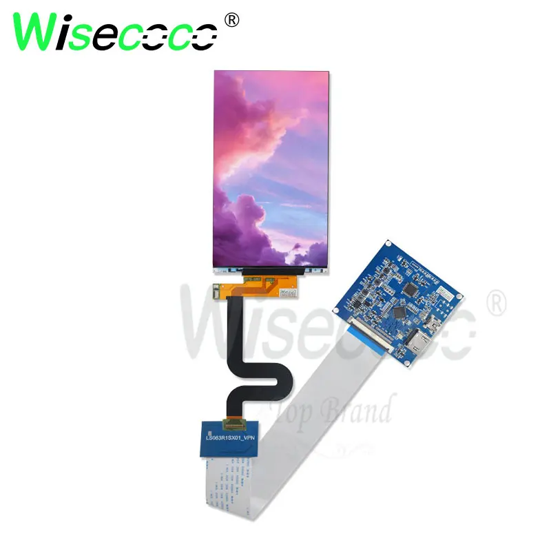 Без подсветки 6,3 дюйма 2k 1440*2560 ips ЖК-экран LS063R1SX01 для 3D принтера проектор 60pin wisecoco