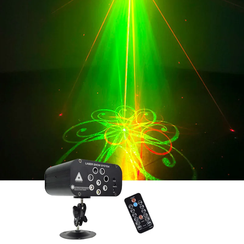 Sharelife 128 RG лазерный проектор гобо светильник смешанный RGBW светодиодный с эффектом дистанционного управления DJ вечерние для дома Gig