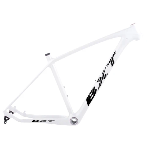 BXT T800 карбоновая MTB рама 29er MTB карбоновая рама карбоновая для горного велосипеда 142*12 мм детали велосипеда 3 к матовая/глянцевая жесткая рама - Цвет: full white