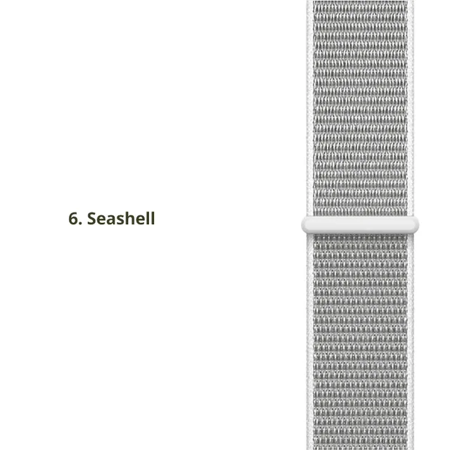 22 мм 20 мм нейлоновый ремешок для samsung gear S3 Frontier/Classic для gear S2 классические спортивные петли полосы легкие дышащие - Цвет ремешка: Seashell
