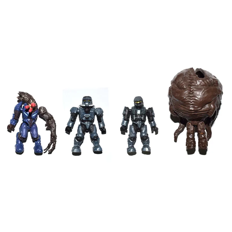 Партия из 4 мега блоков HALO Covert Ops EOD Spartan Scout Flood Elite Carrier Figure