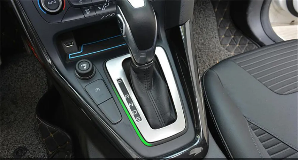 Автомобильные аксессуары коробка передач держатель стакана воды панель отделка интерьер клеящаяся рамка для Декорации для Ford Focus 3 mk3