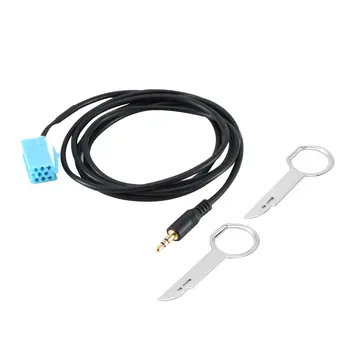 

Car Stereo Mini Iso 8Pin Aux Cable Adapter With Radio Removal Tools For Blaupunkt Radio 2000-2010