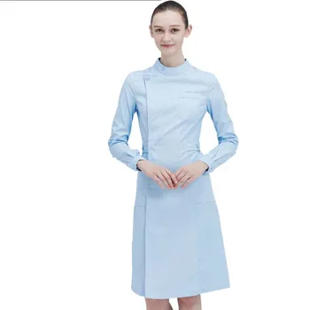 

Ladies Medical Robe Medical Lab Coat Hospital Doctor Slim Multicolour Nurse Uniform medical gown Overalls uniforms women