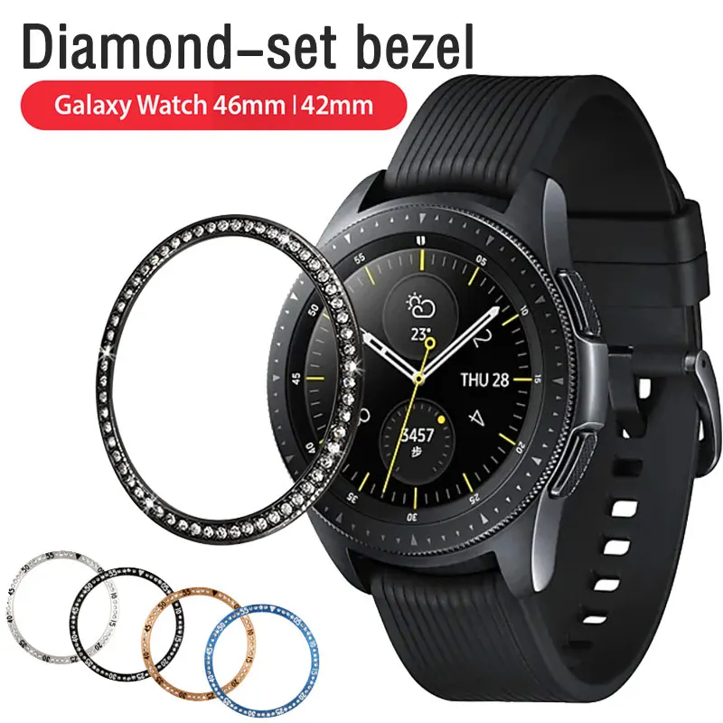 Алмазный Набор металлический ободок для Samsung Galaxy часы 46 мм/42 мм корпус Gear S3