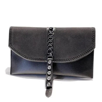 

Fashion Bag For Women 2019 Rivet Day Clutch Crossbody Bag For Women Handbag PU Leather Patchwork Shoulder Bags