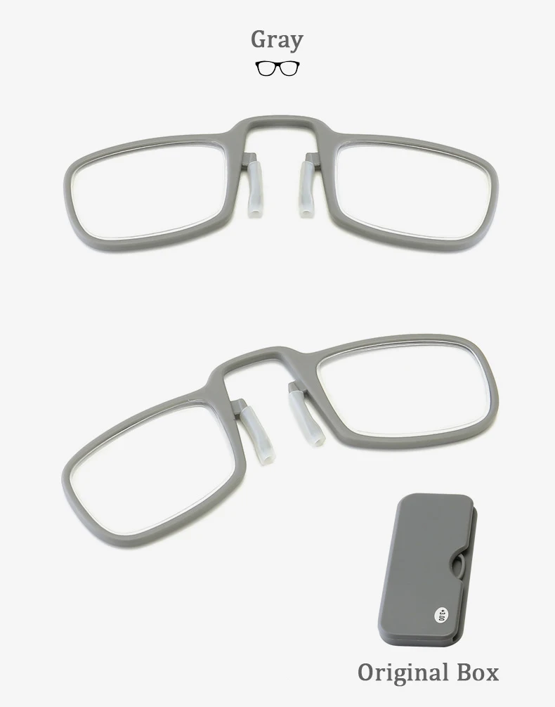SAOIOAS очки для чтения без пальцев, портативные мужские и женские очки для дальнозоркости, мини очки, липкий чехол для телефона 2