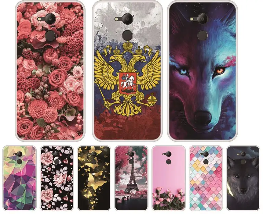 Чехол для телефона Huawei Honor 4C 5c 6a 5x Мягкий силиконовый чехол из ТПУ с цветочным
