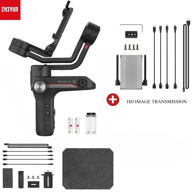 ZHIYUN Weebill S 3-х осевая передача изображения Стабилизатор Для беззеркальных Камера OLED Дисплей портативный монопод с шарнирным замком новое поступление - Цвет: w transmitter
