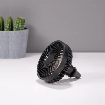 

Mini Electric Car Fan Low Noise Car Air Conditioner 360 Degree Rotating Cooling Fan Car Cooler for Summer