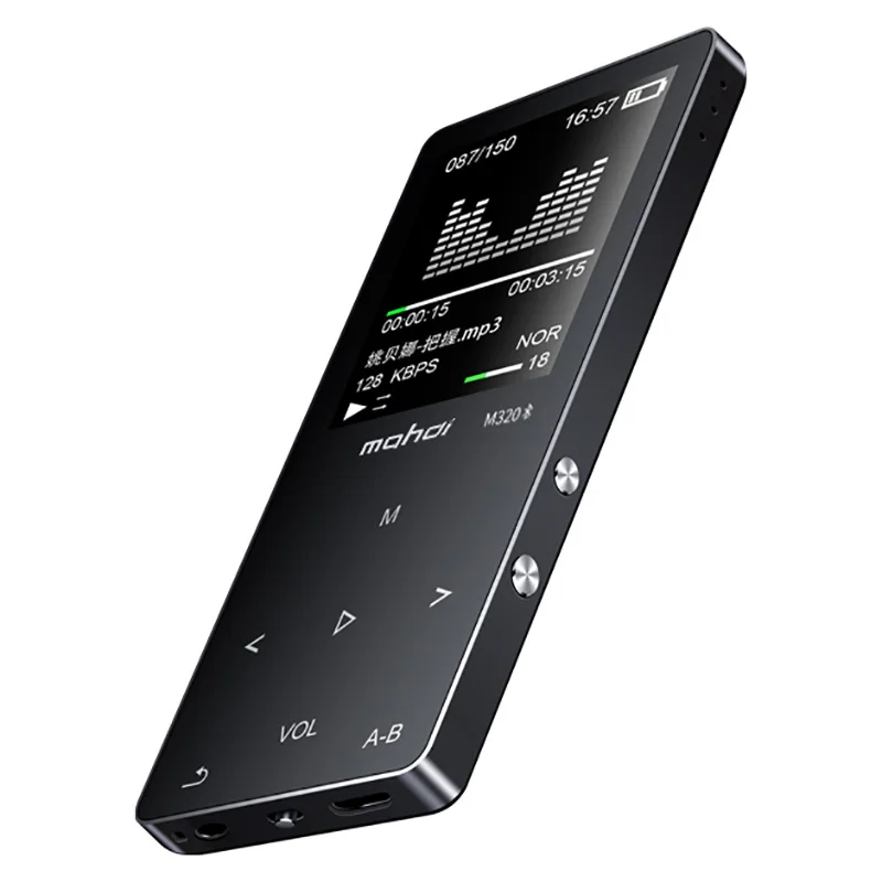 Металлический bluetooth mp3 плеер 8 Гб Встроенный динамик fm-радио электронная книга диктофон портативный аудио Спорт flac музыка видео плеер