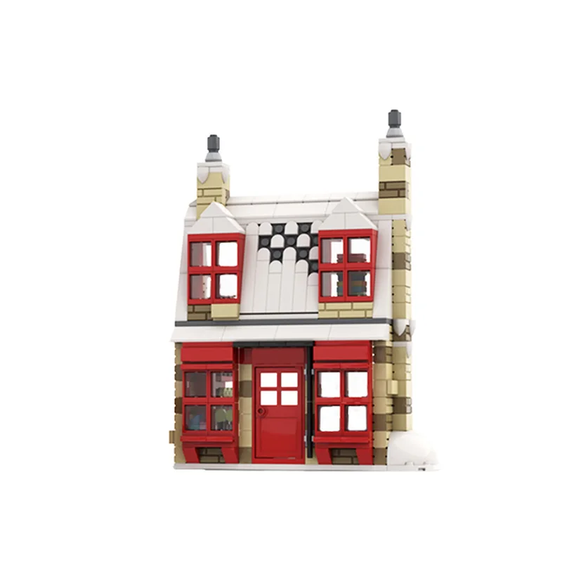 Magic World City Store Building Blocks Movie Creativity Street View Harris House Model Bricks Education Toys Block Moc