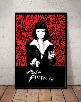 

Pulp Fiction-Uma Thurman 1 movie Poster And Prints Canvas Painting Art Wall Home Decor