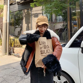 

Natural Sheep Fur Coat Women Genuine Leather Real Fur Jacket Double-faced Fur Luxury Sheep Shearling Winter Coat Women YY1780