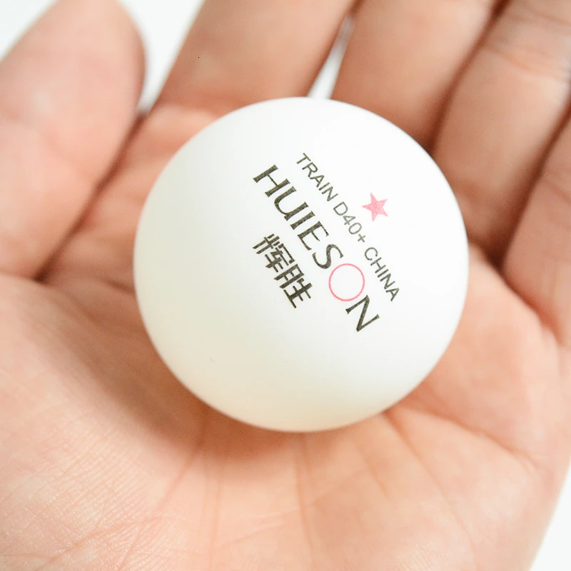 Huieson 10Pcs New Material Table Tennis Training Balls 40mm+ One Star ABS Plastic Ping Pong Balls for Teenagers Club Training (6)