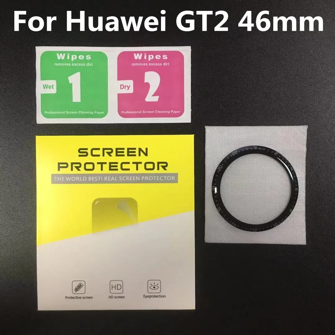 20D Curved Edge Tempered Glass For Huawei Watch GT2 Pro GT3 GT 2 3 46MM Screen Protector Protective film Smart Watch Accessories 