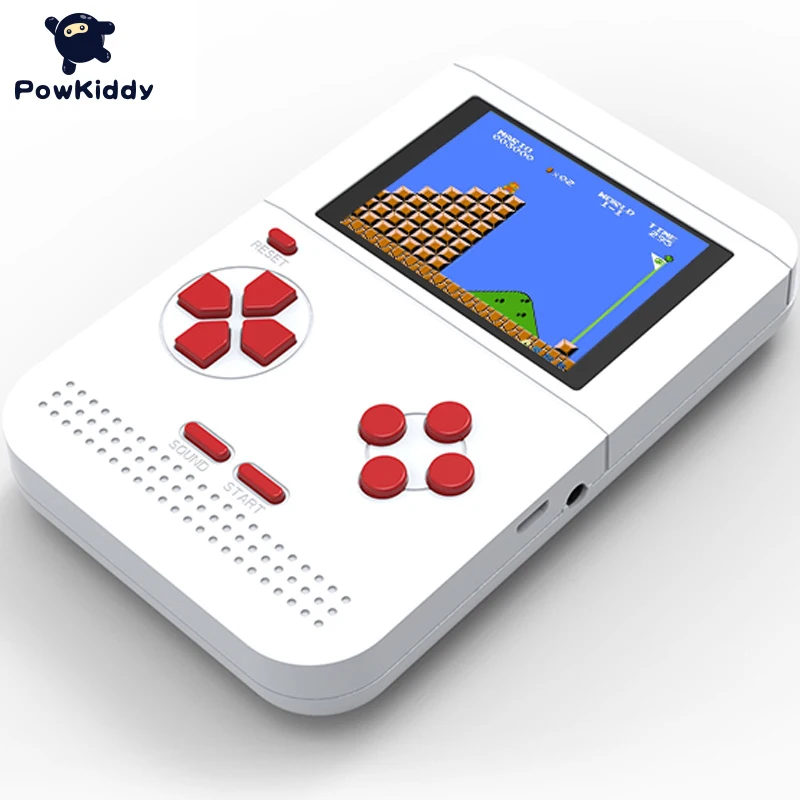 Powkiddy видео игровая консоль Ретро Мини Портативный игровой плеер встроенный 300 Классическая игра лучший подарок для ребенка