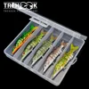 TREHOOK 3/5pcs Lifelike Pike Wobblers Sets 12.5cm 18g 8-segments Jointed Artificial Bait For Pike Fishing Tackle Sinking Lures ► Photo 1/6