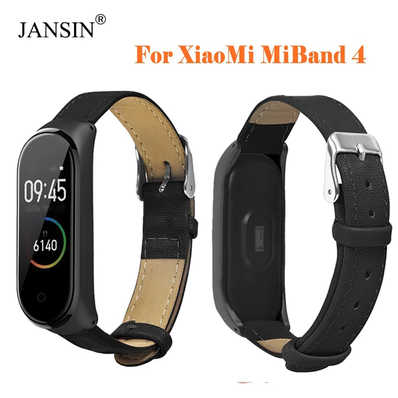 Для Mi Band 4 кожаный ремешок для Xiaomi браслет Miband Кожаный band 4|Ремешки часов| |