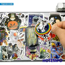 

100pcs Astronaut Outer Space Alien Spaceship Funny Mixed Graffiti Waterproof Decals Stickers Pack Toy for Kids DIY Phone Laptop