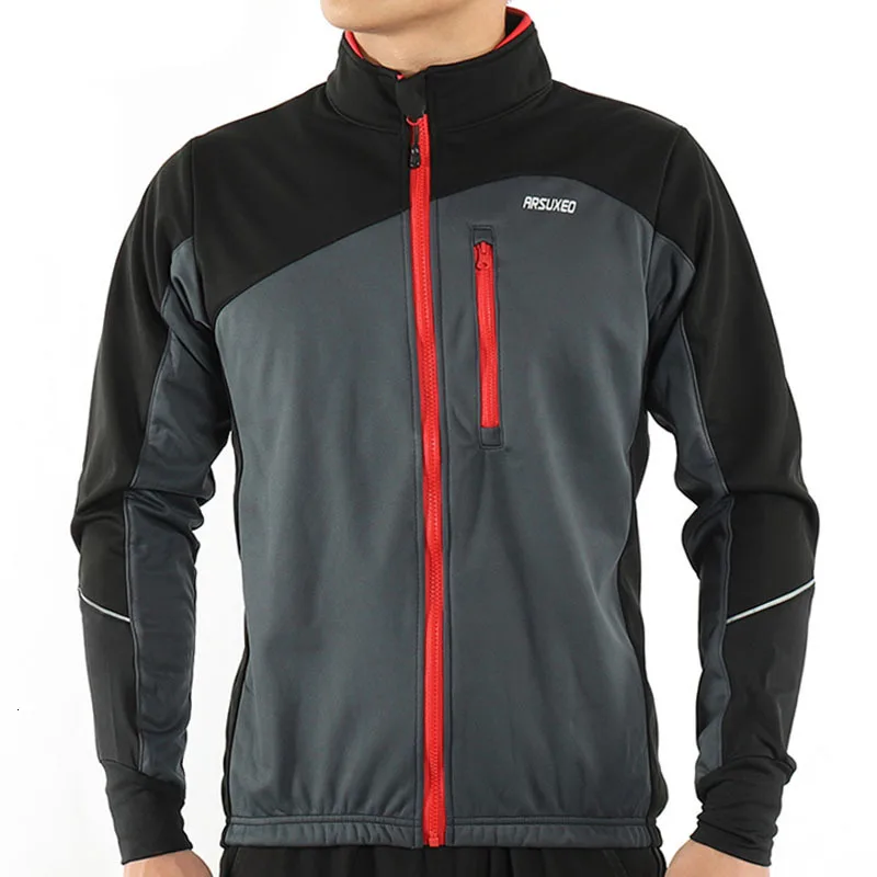 ARSUXEO Veste Velo Hiver Thermique зимняя куртка для велоспорта ветровка водонепроницаемая куртка для велоспорта