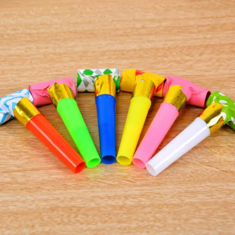 100pcs Blowouts Whistles Kids Birthday Party Props Favors Decoration Supplies Noise Maker 20012103