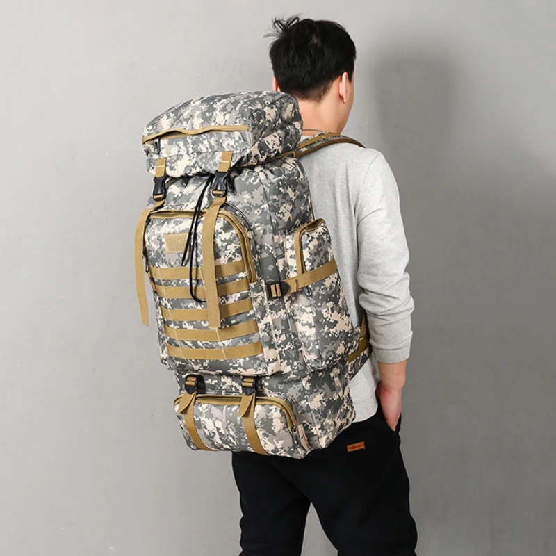 

Large Capacity Camouflage Outdoor Climbing Backpack Military Tactical Pack Hunting Shooting Camping Bag Hiking Traveling Daypack