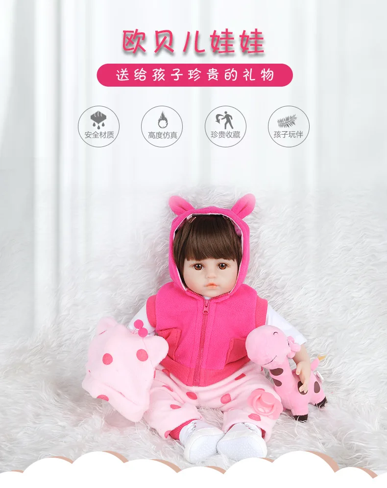 Obe Reborn Baby Doll модель Младенческая горячая Распродажа рекомендуется 55 см