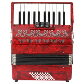 

Accordion 26 Key 48 Bass Red Three Rows Spring Level Playing Accordion Keyboard Instrument Manufacturers Wholesale Direct Sellin
