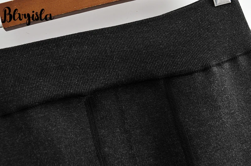 Blvyisla 5XL плюс бархатные утолщенные Леггинсы хлопковые Женские флисовые Теплые эластичные облегающие леггинсы