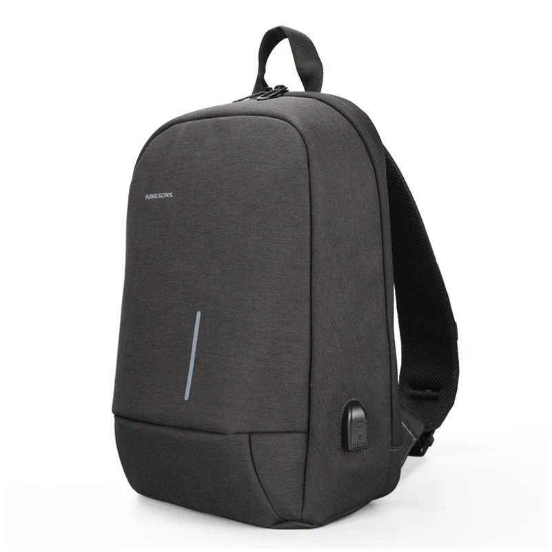 

Men Shoulder Bag Large Capacity USB Charging Waterproof Anti-theft Business Travel Style Fit For 13.4 inch Laptop Crossbody Bag