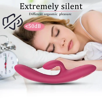 Russia Send10 Modes Rabbit Vibrator Heating G Spot Dildo Vibrator Clit Stimulator Female Masturbation Adults Sex Toys for Women 6