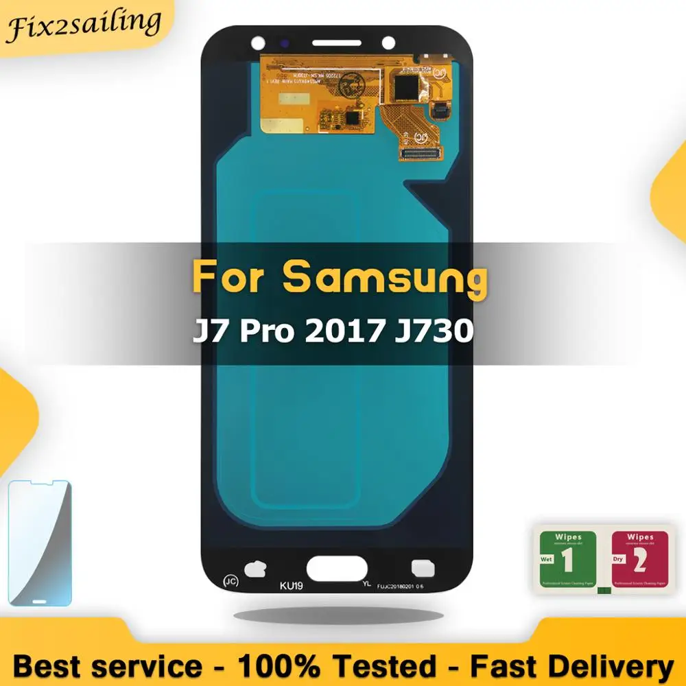 5,5 ''AMOLED ЖК-дисплей для SAMSUNG Galaxy J7 Pro J730 J730F сенсорный экран дигитайзер Запасные части
