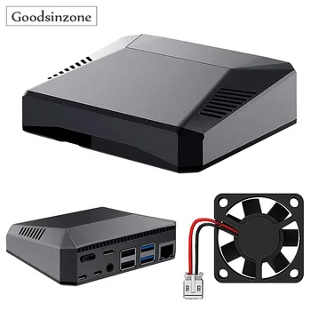 

Raspberry Pi 4 Passive Cooling Case with Fan Kit, Power Button + Supports Retro Gaming, Movies Music for Raspberry Pi 4 Model B