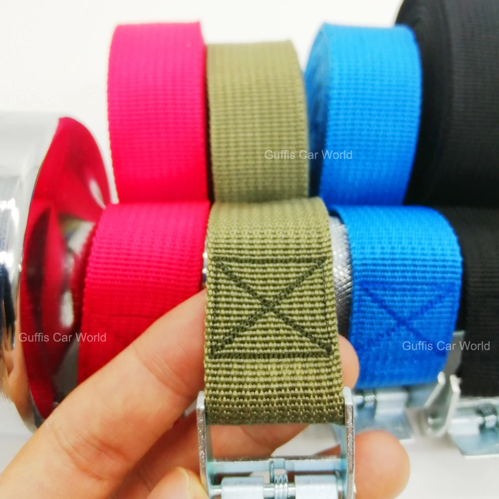 Cargo straps luggage strap cargo tie down strap tie down straps lashing strap 2PCS 3M Cargo Straps with Fastening Buckle Car Roof Rack Motorcycle Bike Luggage Kayak Cargo Tie Down Strong Ratchet Belts