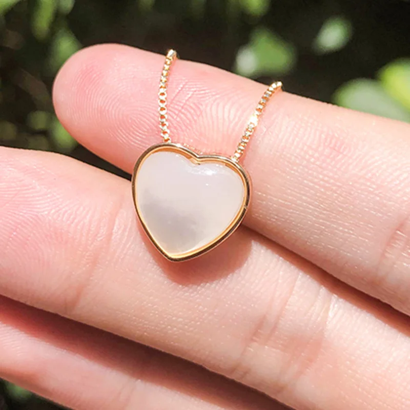 

Funmode Bright Shell Material Lovely Heart Shape Earring Necklace Set Long Chain Hip Hop Bling Choker Chain Jewelry Set FS03
