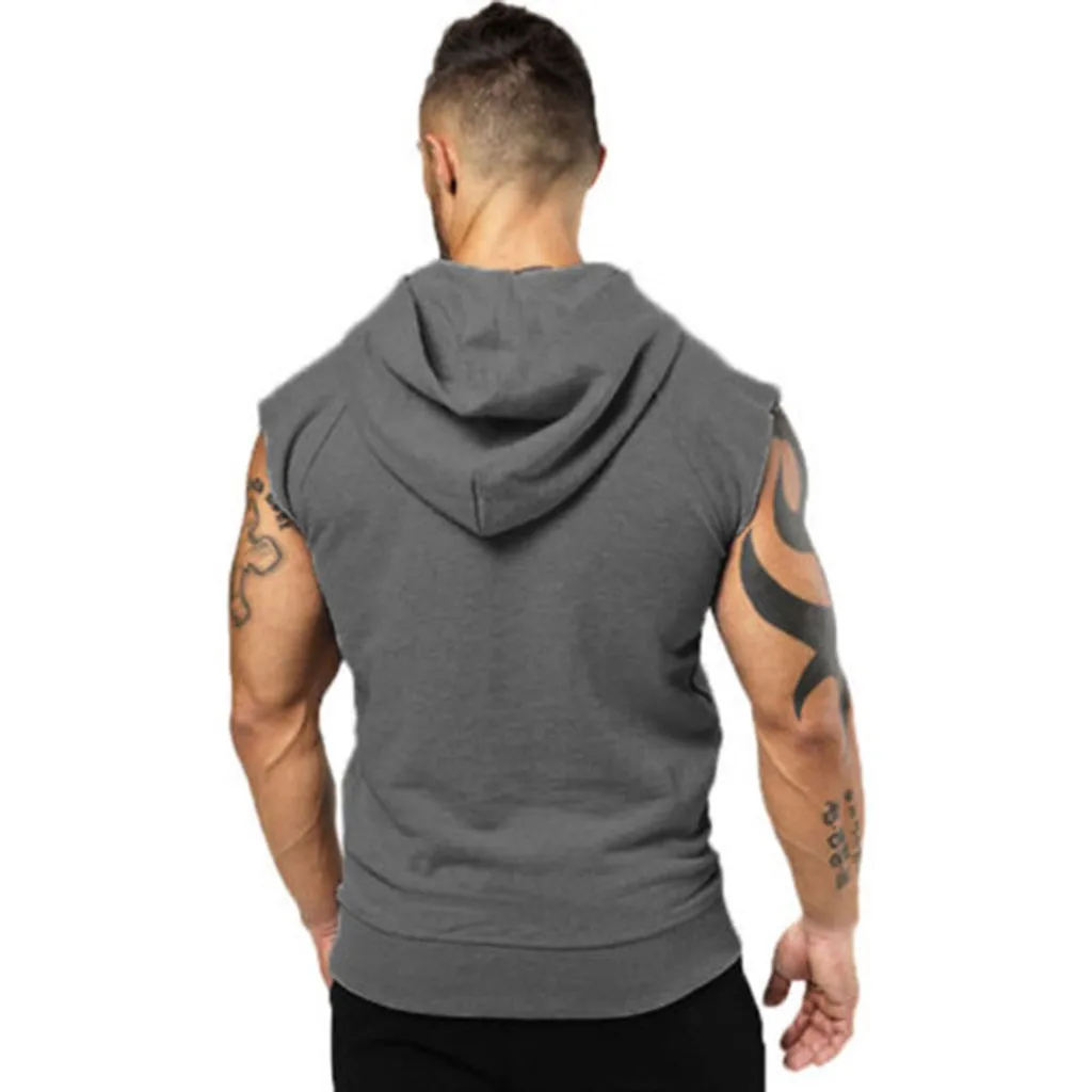 JAYCOSIN Crop Top Hombre Summer Sleeveless Fashion Casual Tank Top Men Bodybuilding Fitness Cropped Tops Tee 19JUL29