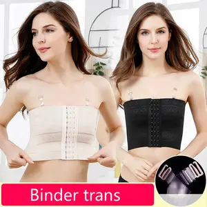 Rotyroya Sujetador Envolvente Sujetador de Pecho sin Tirantes Transpirable  para Trans Les Tomboy Cosplay Cierre Frontal Sujetador Invisible para Personajes  Masculinos Sujetador sin Tirantes B SG: : Moda