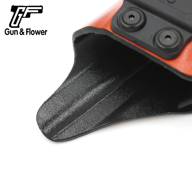 Пистолет с цветочным рисунком Glock 17/22/31 пистолет кожа снаружи Kydex интерьер Чехол-кобура с открытым верхом Kydex Чехол Пистолет Аксессуары